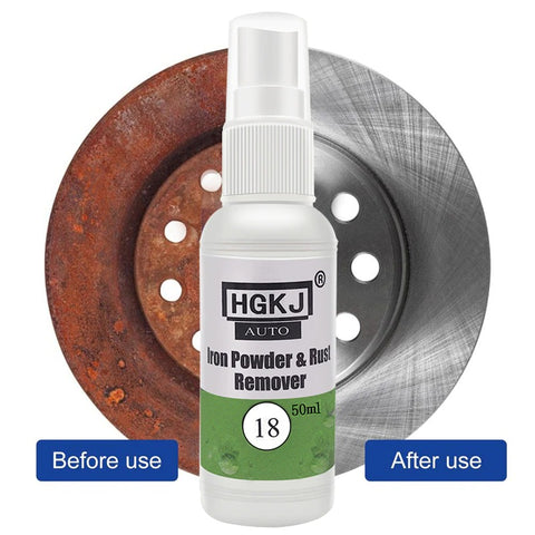 ✨✨✨HGKJ-18-60ml Car Paint Wheel Iron Powder Rust Remover Car Logo Rust Spray Cleaner Repair Refurbising Accessories✨✨✨