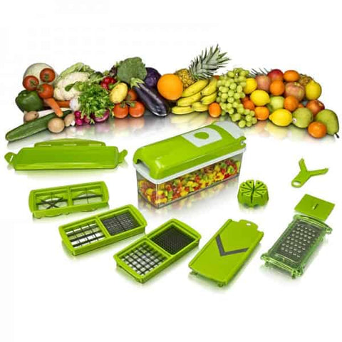 Multifunctional vegetable+fruit cutter slicer chopper