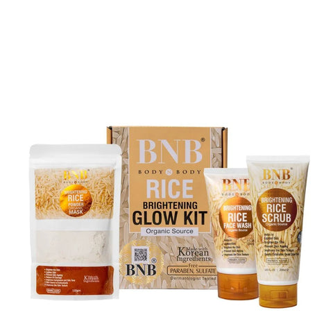 ✨✨BNB Rice [3 in 1] Whitening Brightening Glow Kit | Home Facial For Best Skin for Girls and Women✨✨