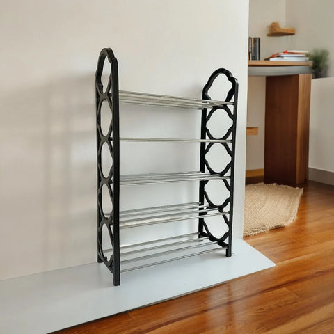 ✨✨✨4 Layer Multipurpose Metal Shelf Rack 🗄️ | Space Saving Storage Organizer for Kitchen, Living & Study Room ✨